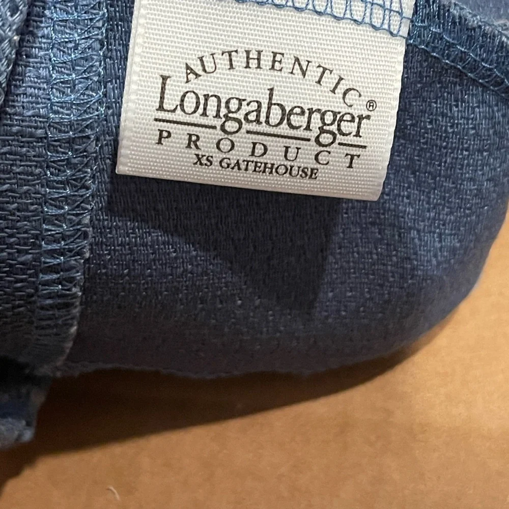 Longaberger XS Gatehouse Blue liner and Protector